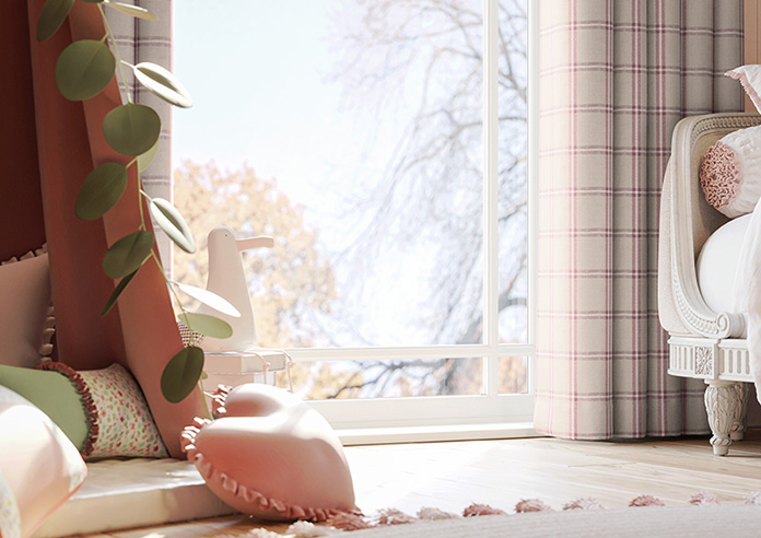 Applecross, Cranberry - Made to Measure Curtains - Image 5